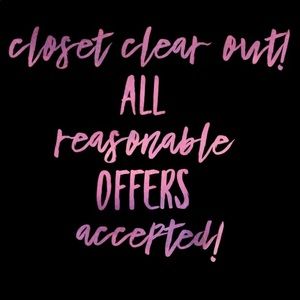 “All Reasonable Offers Accepted!!!”